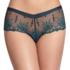 Chantelle Vendome Hipsters Eden Green M NWT